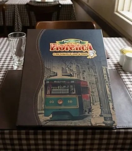 Pasta Cardápio com Capa personalizada - A4 reduzido + 3 divisórias - KIT c/ 5 UN - Imagem 2