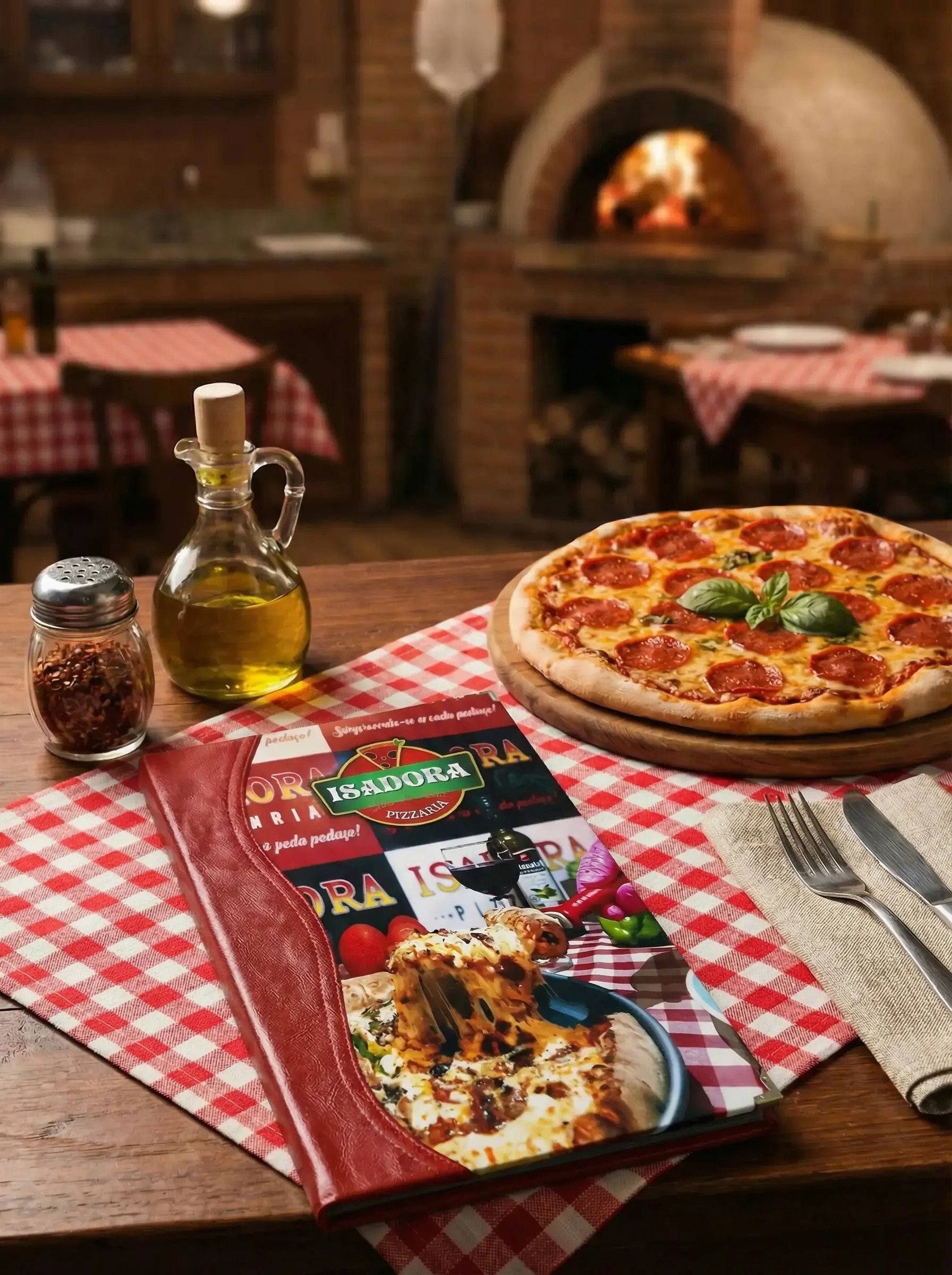 Pasta Cardápio com Capa personalizada - A4 reduzido + 6 divisórias - KIT c/ 5 UN - Imagem 2