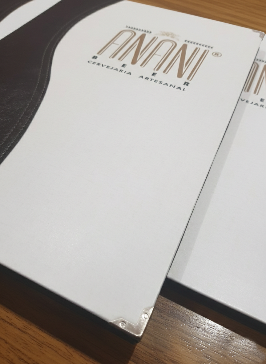 Pasta Cardápio com Capa personalizada - A4 reduzido + 6 divisórias - KIT c/ 5 UN - Imagem 3