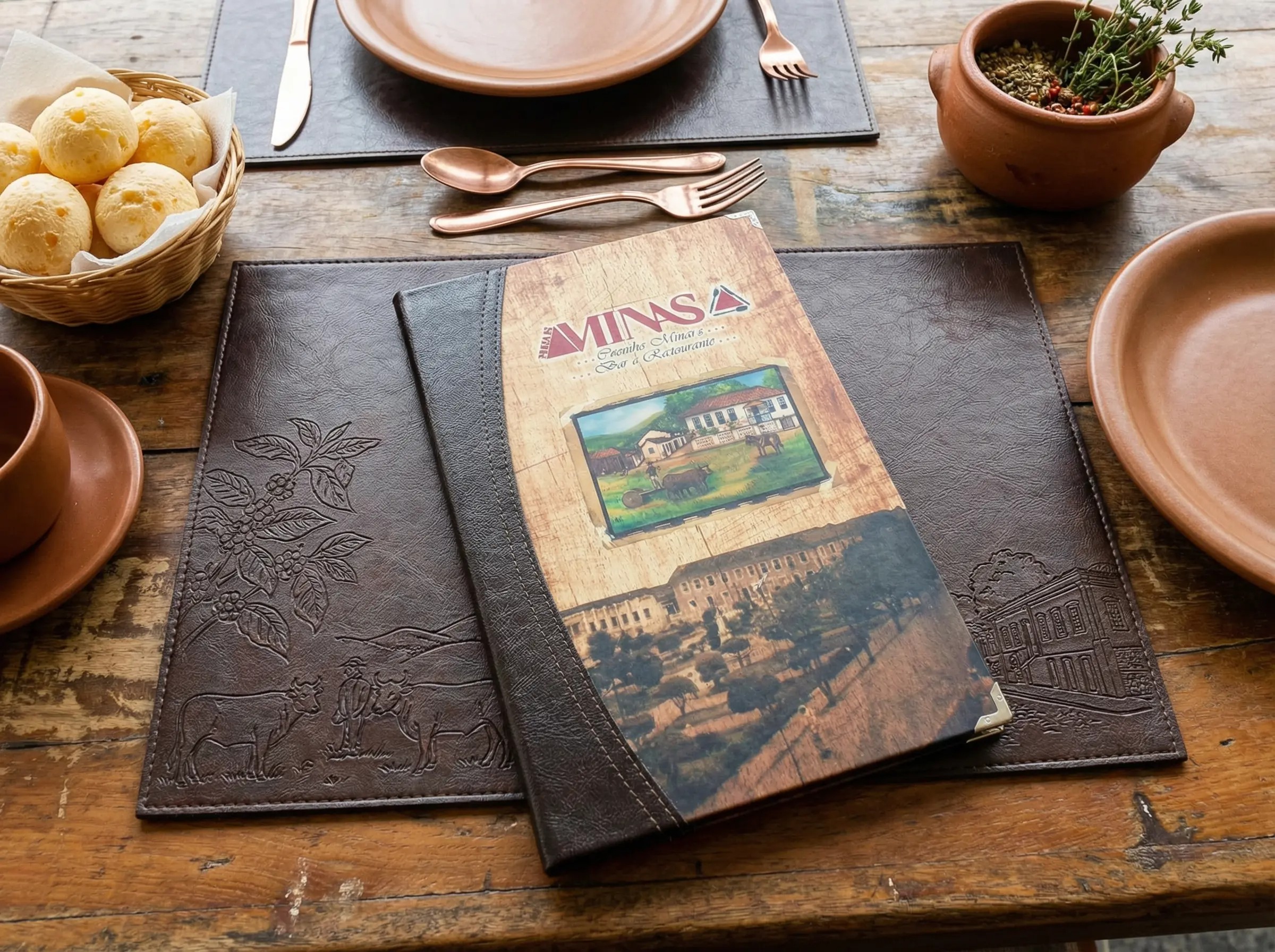 Pasta Cardápio com Capa personalizada -16x30cm + 5 divisórias - KIT c/ 5 UN - Imagem 2