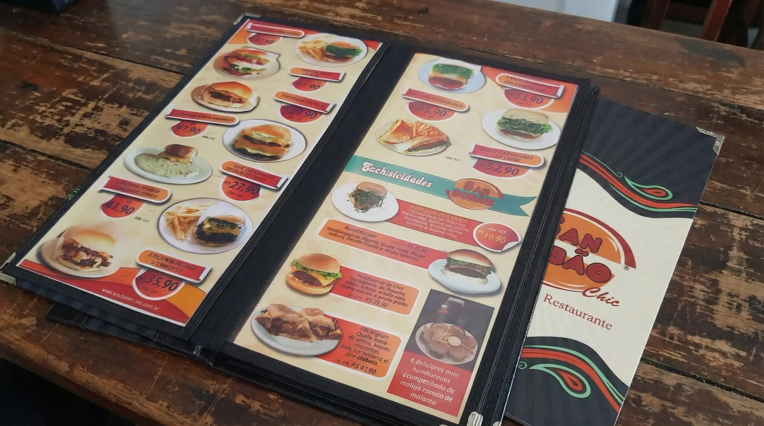 Pasta Cardápio com Capa personalizada - A4 + 2 divisórias - KIT c/ 5 UN - Imagem 8