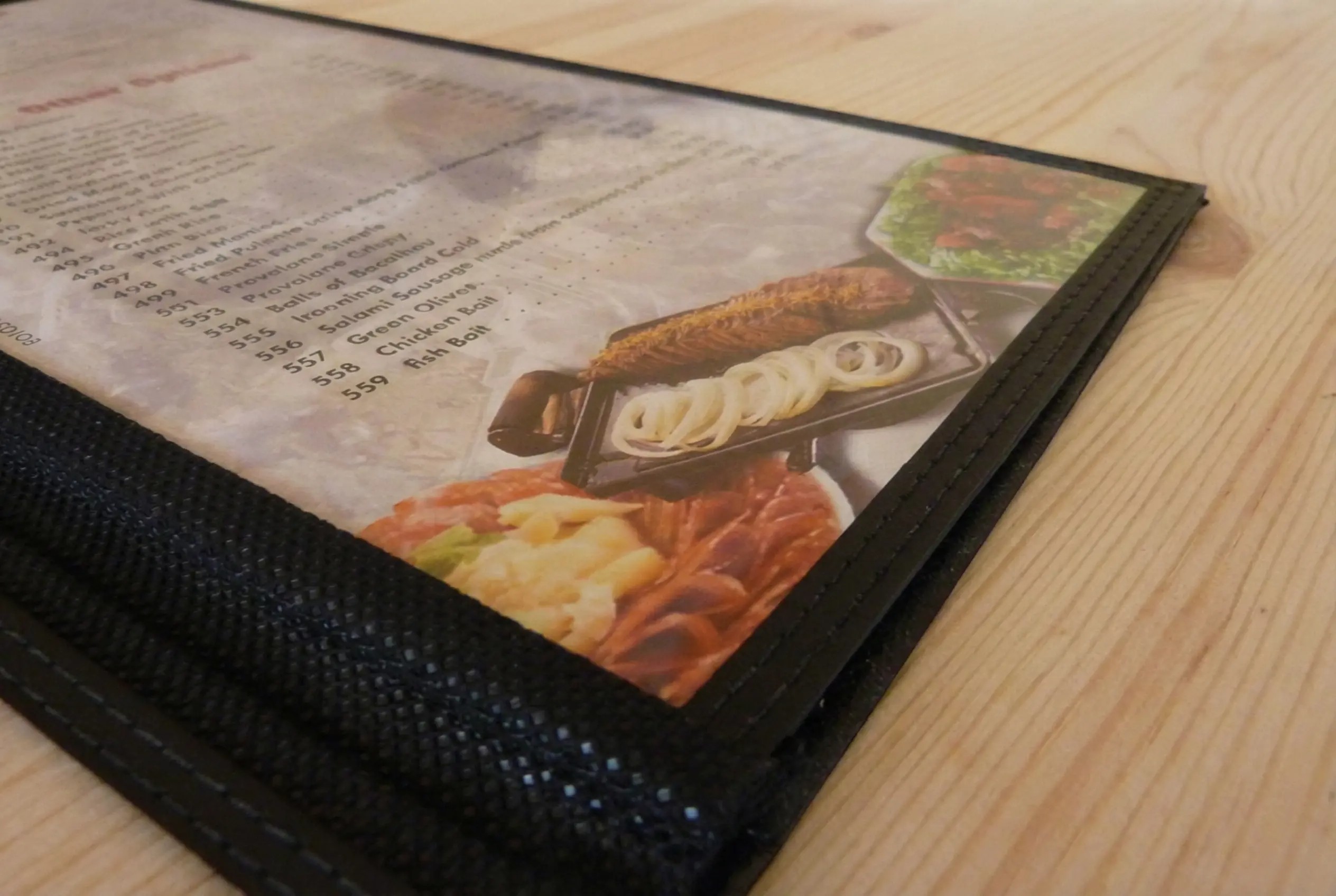 Pasta Cardápio com Capa personalizada - A4 + 2 divisórias - KIT c/ 5 UN - Imagem 7