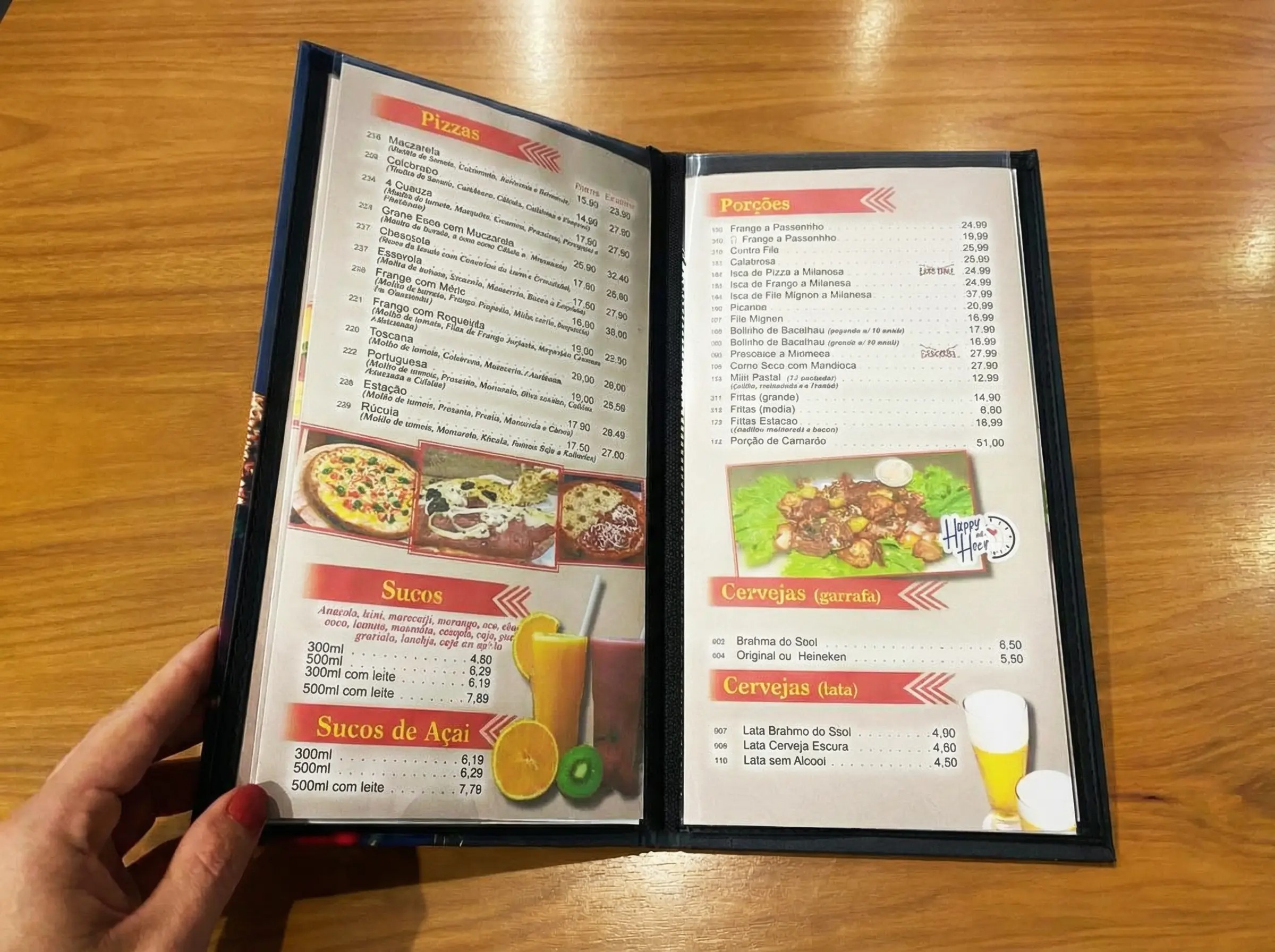 Pasta Cardápio com Capa personalizada -A5 + 6 divisórias - KIT c/ 5 UN - Imagem 5